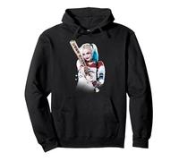 Suicide Squad Harley Quinn Bat at You Sudadera con Capucha, Unisex para Adultos, Negro, M