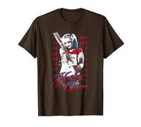 Suicide Squad Harley Quinn Bat Camiseta, Hombre, Marrón, XXL