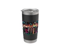 Suicide Squad Logo Vaso térmico de acero inoxidable de doble pared