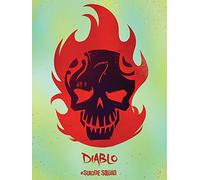 Suicidio Squad Diablo Calavera 60 x 80 cm Lienzo impresión, Multicolor