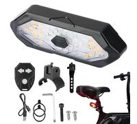 SuiFa Intermitentes Patinete Electrico con Control Remoto Inalámbrico - Seguridad para Bicicletas Luz Trasera Impermeable con Señales De Giros, Luces De Señal Luz De Advertencia Universal