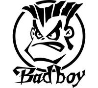 SUIFENG Pegatinas de Coche 15 Cm X 17.8 Cm Humor Bad Boy Pegatina De Vinilo Calcomanía para Parachoques De Coche Pegatina De Estilo De Coche Accesorios De Calcomanía De Motocicleta Negro Plateado