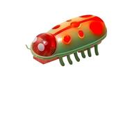 SuiHeill Juguete eléctrico Interactivo for Mascotas, Mini Escarabajo for Gatos, obstáculo de Escape, Juguete Giratorio automático, Escarabajo vibrador Que Funciona con Pilas(Glowing ladybug3)