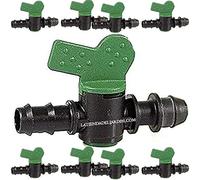 Suinga 50 x Llave de Paso riego por Goteo 16mm a Toma 16mm. Válvula derivación Utilizada para conectar Directamente el Tubo de 16 mm a la tubería Principal de riego
