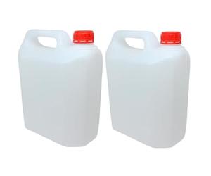 Suinga Bidon Condensador para aire acondicionado | Pack 2 Garrafas de Plastico Alimentario 10 litros, con Asa y Tapon | Bidon Multiusos para Almacenaje, Transporte y Liquidos
