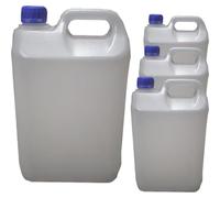 Suinga Bidon Condensador para aire acondicionado | Pack 4 Garrafas de Plastico Alimentario 5 Litros, con Asa y Tapon | Bidon Multiusos para Almacenaje, Transporte y Liquidos