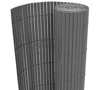 Suinga Cañizo PVC Gris Antracita | Cañizo Ocultacion PVC Doble Cara 1 x 3 metros | Valla Privacidad Pantalla PVC | Valla Decoracion UV