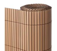 Suinga Cañizo PVC Marrón Teka | Cañizo Ocultacion PVC Doble Cara 2 x 3 metros | Valla Privacidad Pantalla PVC | Valla Decoracion Exterior
