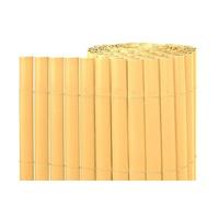 Suinga Cañizo PVC Natural | Cañizo Ocultación PVC Simple cara 1,5x5 m | Valla Privacidad Pantalla PVC | Valla Decoración Exterior UV