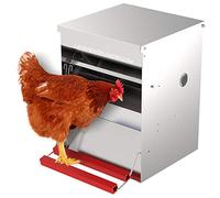 Suinga Comedero Automático para Aves 6 Kg hasta 3 Gallinas | Tolva de Alimento Galvanizada con Sistema de Cierre Mecánico | Visor Transparente | 25x37x38 cm