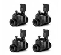 Suinga Electrovalvula de Riego 100HV 9V | Pack 4 Electrovalvulas Riego 1'' con Solenoide de 9 Voltios | Compatible con Todos los Programadores del Mercado | Sistemas de Riego Confiable