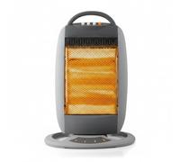 Suinga Estufa Halógena Oscilante | Calefactor Bajo Consumo 400W-1200W | Radiador de Cuarzo Silencioso con 3 Niveles de Calor | Sistema de Seguridad Antivuelco para Hogar y Oficina