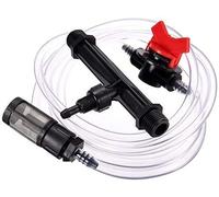 Suinga Inyector Venturi de fertilizante 20mm 1/2'' | Venturi de Riego 20 mm con llave dosificadora | Abonadora de fertilizante 20mm 2 a 37 L/h, negro
