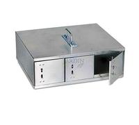 Suinga Jaula de Transporte Galvanizada 3 Departamentos para Huron, 36x30x13 cm, 2,4 Kg - Jaula para Hurones