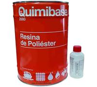 Suinga Kit Resina de Poliester 5 kg + catalizador peróxido para reparaciones de fibra