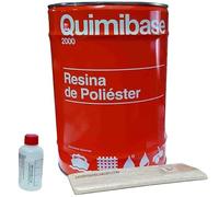 Suinga Kit RESINA DE POLIESTER 5kg para reparaciones + Manta fibra de vidrio 5m2 Mat-300 + catalizador de peróxido. Util para reparaciones de coches, piscinas, depósitos, naútica e industrial