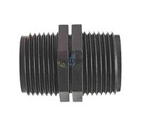 Suinga | MACHON IGUAL PP roscado | Union macho | Certificado AENOR | Fontanería, riego y obras | Enlace macho 50mm, negro