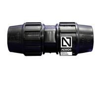 Suinga MANGUITO ENLACE POLIETILENO 20MM. Producto con certificado AENOR. Accesorios de fontanería de tubería de agua, manguito 20 mm x 20 mm, tubo de plástico, 16 bar, accesorios MDPE de 20 mm