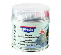 Suinga Masilla bicomponente de fibra de vidrio 1 Kg, Reparación de superficies de metal, madera, hormigón y plásticos