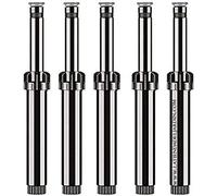 Suinga Pack 5 DIFUSOR ASPERSOR de riego 5,2 metros, Altura emergente 10 cm, Altura total 18,4 cm, rosca 1/2", Angulo ajustable 0-360º