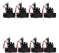 Suinga Pack 8 Electroválvula de riego 1" 24V PGV100 Hunter, funcionamiento con programadores de riego eléctricos