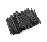 Suinga Pack de 50 Estacas de Riego por Goteo - Piquetas para Sujeción de Microtubo, Fijación Segura al Suelo, Negro