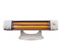 Suinga RADIADOR INFRARROJO DE BAÑO, potencia 400-800 W Estufa de cuarzo, 2 niveles de potencia, sistema antivuelco, pantalla orientable, luz indicadora, control rotatorio, soporte amplio