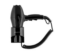 Suinga Secador Pelo Profesional 1800-2000W con Base DE Pared | Secador de Pelo de Pared | Secador de Hotel Compacto | Secador Pequeño Potente con Pulsador de Seguridad | Secador Cabello | Negro