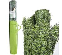 Suinga Seto Artificial Ocultación Jardin 1,2x3 m | Seto Bicolor Hoja Fina | Seto ocultación 95% | Seto Artificial Decorativo, Verde