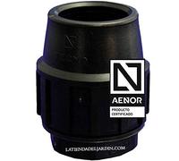 Suinga Tapon final PE 20mm | Certificado AENOR | Fontanería, riego y obras | Accesorio para tuberia de polietileno, negro