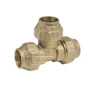 Suinga TE LATÓN 20mm para tuberia de polietileno de 20 mm, accesorio de laton con Certificado Aenor