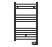 Suinga Toallero eléctrico programable 400 W Negro Mate 87,3 x 50 x 9 cm | Toallero para baños de diseño Negro