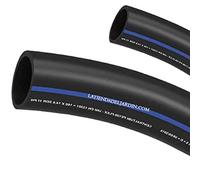 Suinga Tuberia agua potable 25mm 16 bar 50m | Tuberia 25 mm PE100 Alimentaria alta densidad | Tuberia Polietileno banda azul AENOR, negro