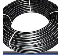 Suinga Tuberia agua potable 40mm 10 bar 50 metros | Tuberia 40 mm PE100 Alimentaria alta densidad | Tuberia Polietileno banda azul AENOR, negro