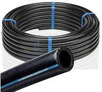 Suinga Tubería de Polietileno Alimentaria 25 mm, Bobina de 100 metros, Baja Densidad, Presión Máxima 10 bar, para Agua Potable, negro
