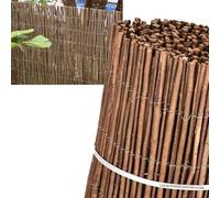 Suinga Valla de Mimbre Gruesa 1x5 metros | Cañizo Jardin natural | Cerramiento de Mimbre 85% Ocultación | Valla Decorativa de Mimbre natural