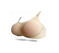 SUIOPPYUW 2 en 1 Formas de Mama de Silicona Pechos Falsos Lavable prótesis Sujetador Piel A-D Taza Sujetador mastectomía Novedad Disfraz, Color de Piel, Mujeres/Copa C