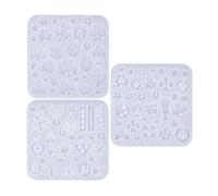 SUIOPPYUW 3 moldes de silicona con temática de la suerte. Descubre tu creatividad sin límites con el kit para hacer aretes, collares, dijes y colgantes de