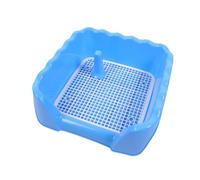 SUIOPPYUW Bandeja de Arena portátil para Perros con solución de Limpieza Sencilla El Entrenamiento Cachorros está ganando popularidad Entre los Amantes los Perros en Todo el Mundo Bandeja, Azul, S