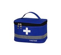 SUIOPPYUW Bolsa de botiquín de primeros auxilios, portátil, impermeable, con asa, bolsas de medicina de gran capacidad, caja médica de tela Oxford, emergencia deportiva, Azul Medio