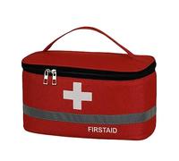 SUIOPPYUW Bolsa de botiquín de primeros auxilios, portátil, impermeable, con asa, bolsas de medicina de gran capacidad, caja médica de tela Oxford, emergencia deportiva, Rojo Grande