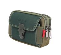 SUIOPPYUW Bolsos Porta Tarjetas para Hombre, Exquisita artesanía de Cuero, Regalo para Amigos, Tela Oxford Resistente al Desgaste, Bolso para Hombre, Verde+Transversal