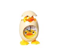 SUIOPPYUW Bonito Reloj Despertador de Pollito con cáscara de Huevo, Relojes de Noche de Escritorio a la Moda alimentados por batería, Mini Reloj, Adornos, decoración del hogar para, Amarillo