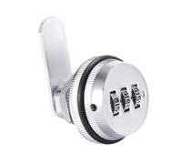 SUIOPPYUW Cerradura de leva de combinación duradera de 3 dígitos para armario de personal, cerradura de leva de combinación Jzk, cerraduras de gabinete de aleación con llave, 19X30mm plata