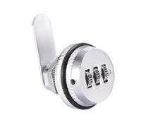 SUIOPPYUW Cerradura de leva de combinación duradera de 3 dígitos para armario de personal, cerradura de leva de combinación Jzk, cerraduras de gabinete de aleación con llave, 19X20mm plata