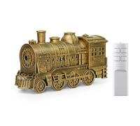 SUIOPPYUW Difusor de tren de velocidades con luces de colores y espray de medusas para el hogar, humidificador navideño de trenes de vapor, difusor creativo de