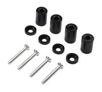 SUIOPPYUW El Elevador Espaciador de ventilación del capó del Motor Proporciona Pernos extendidos y construcción de aleación de Aluminio para una Mejor gestión del Calor Kits, Negro