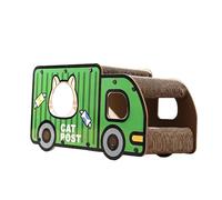 SUIOPPYUW El Tablero rascador Interactivo para casa de Gatos Ofrece oportunidades Divertidas de exploración al Tiempo Que Garantiza un sueño cómodo y un Espacio para rascar para, camión