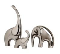 SUIOPPYUW Estatuas de Elefante de cerámica únicas, Elegantes Figuras Familiares para Sala Estar. Estatuas Elefante cerámica, Figuras Decorativas, vívidas y Muy realistas, Regalo Recuerdo para