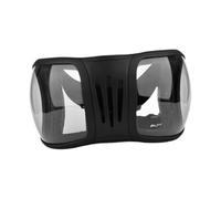 SUIOPPYUW Gafas de Carreras de Caballos con protección UV, Gafas ecuestres para Juegos senderos al Aire Libre, Transparentes y Negras, Claro y Negro, 15 x 27 cm